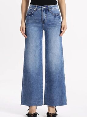 ONESO Classic Mid-Rise Wide-Leg Jeans – Size 15/32